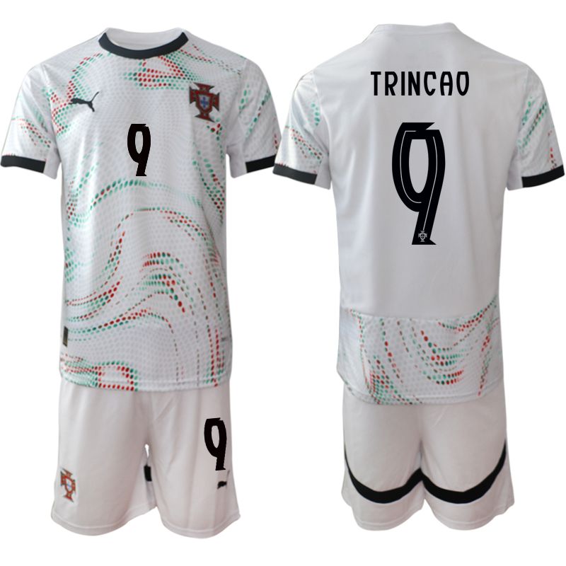 Men 2025-2026 Season Portugal away White #9 Soccer Jersey->portugal jersey->Soccer Country Jersey